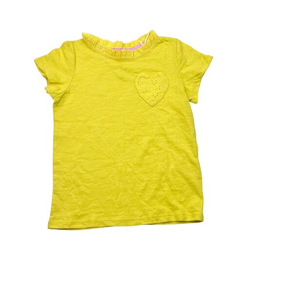 NWT Boden Yellow Heart Pocket Tee - Picture 1 of 5